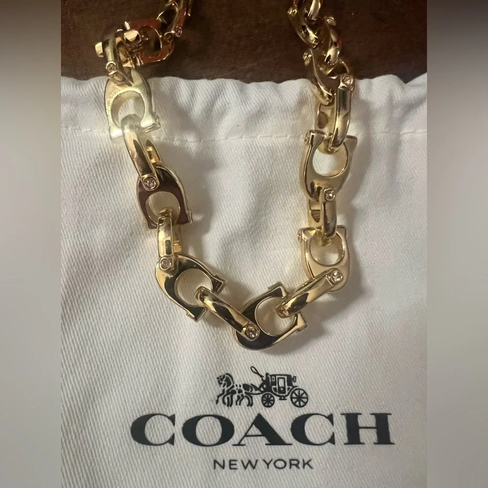 Coach Gold Chain Necklace - Picture 5 of 8